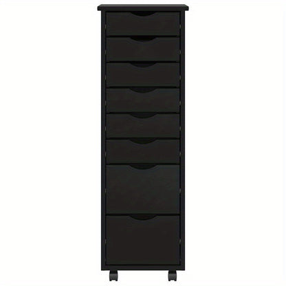MOSS Solid Pine Wood Mobile Drawer Cabinet Suitable for Office, Bedroom, or Study - Mobile with Drawers, Wood, Space-Saving