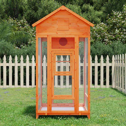 Brown Birdhouse 91.5x53x170cm Solid Pine Wood