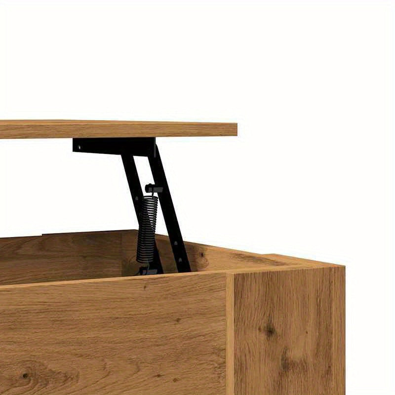 Coffee table 101x49x52cm edited wood artisanaal Oakkleur Practical, removable, suitable for all seasons, Coffee Table with Storage, Versatile Table, Living Room Furniture, Minimalist Style, Modern Furniture, Removable Design,
