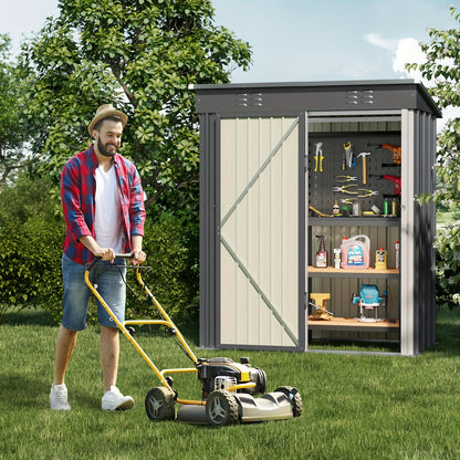 Metalen Tuinschuur – Opbergschuur – Gereedschapsschuur – Berging – Tuinberging – Gegalvaniseerd Staal – Compact Formaat 180x162x95 cm