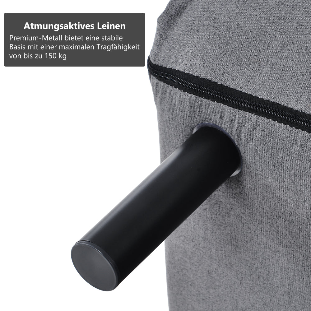 Slaapstoel – Slaapfauteuil – Slaapbank – Logeerbed – Zetelbed – Verstelbare Rugleuning 6 Posities – Inklapbaar en Ruimtebesparend – Comfortabele Zitting met Kussens