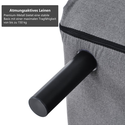 Slaapstoel – Slaapfauteuil – Slaapbank – Logeerbed – Zetelbed – Verstelbare Rugleuning 6 Posities – Inklapbaar en Ruimtebesparend – Comfortabele Zitting met Kussens