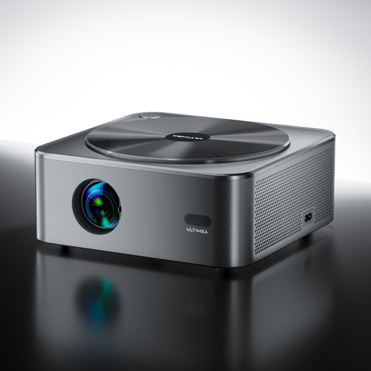 Beamer – Mini Beamer – Projector – Draagbare Beamer – Smart Projector – Full HD 1080p Resolutie – 700 ANSI Lumen Helderheid – Automatische Focus & 6D Keystone Correctie – HDR10 Ondersteuning