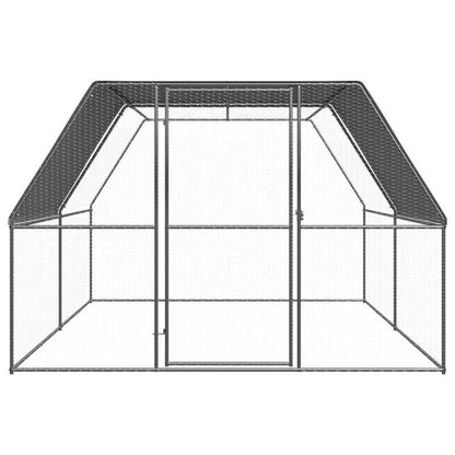 Hennenren Outdoor – Kippenren – Pluimvee Omheining – Buitenren – Dierenren – Gegalvaniseerd Staal – 3x4x2 Meter – Stevig & Ruim