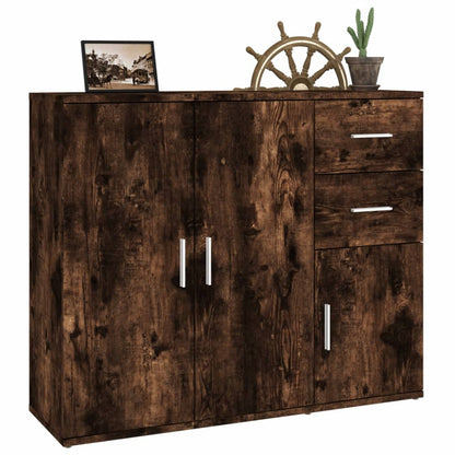Sideboard – Dressoir – Kast – Opbergmeubel – Buffetkast – Gemaakt van Kunststofhout – Afmetingen 91x29,5x75 cm