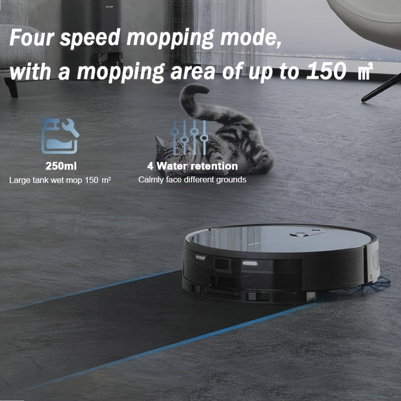 Robotstofzuiger – Robotstofzuiger En Mop – Stofzuigerrobot – Dweilrobot – Slimme Robotstofzuiger – App-Controle – 2600 mAh Lithium-Polymeer Batterij