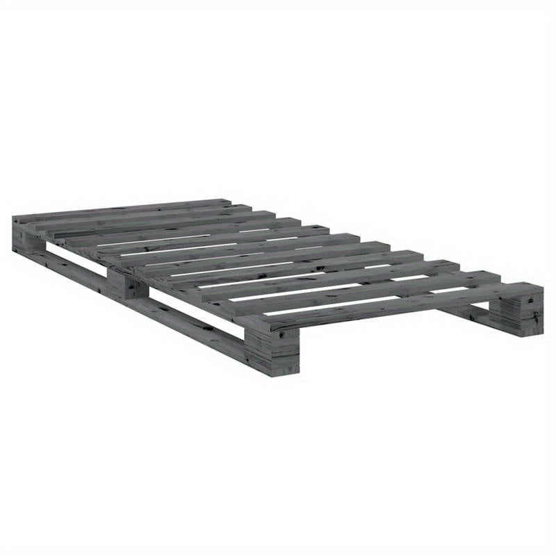 Grigio 90x200cm Wooden Bed Frame with Headboard - Solid Pine, Removable & Durable, Contemporary Style, No Assembly Required, Fits Standard Beds, Bedroom Furniture, Modern Bedroom Decor, Natural Wood Finish
