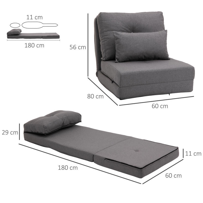 vloermatras – slaapmatras – vouwmatras – logeermatras – matras – 2-in-1 vouwstoel en matras – duurzaam polyester – lichtgewicht en compact 60x80x56 cm