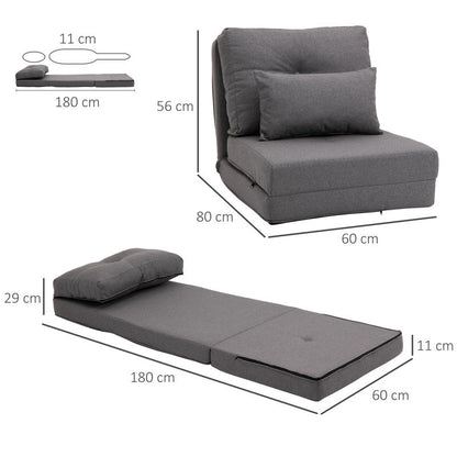 vloermatras – slaapmatras – vouwmatras – logeermatras – matras – 2-in-1 vouwstoel en matras – duurzaam polyester – lichtgewicht en compact 60x80x56 cm