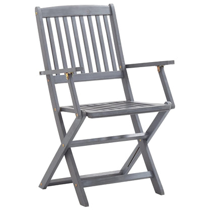 Vidaxl 5/7X Solid Acacia Wooden Garden Set Grey Terrace Set With/Without Armrest
