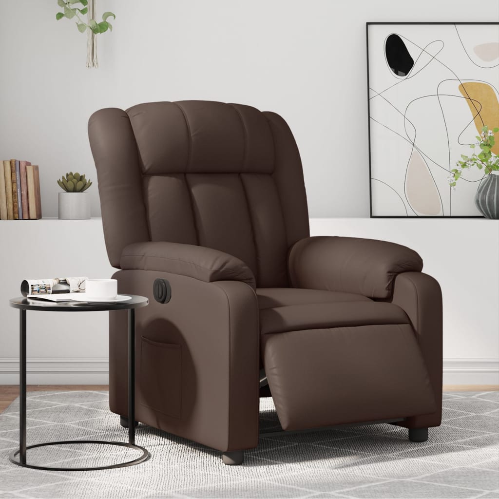 Elektrische Relaxstoel – Relaxfauteuil – Ligstoel – TV-Stoel – Elektrisch Verstelbaar – Kunstleren Bekleding – Verstelbaar Tot 135 Graden
