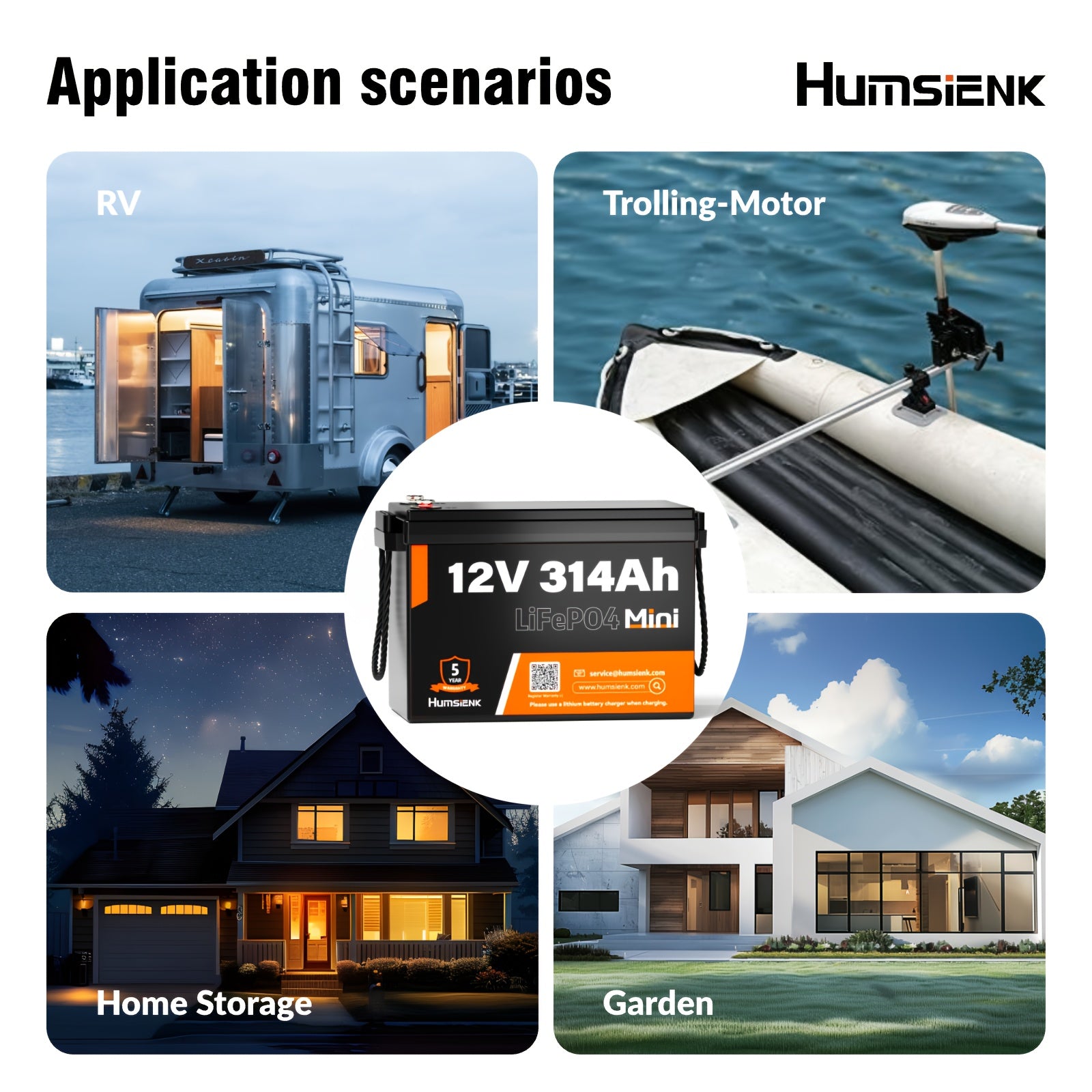 Li-ion Accu – Lithium Accu – LiFePO4 Accu – Oplaadbare Accu – 12V 314Ah Mini – 15.000+ Laadcycli – ABS Behuizing - QUORE