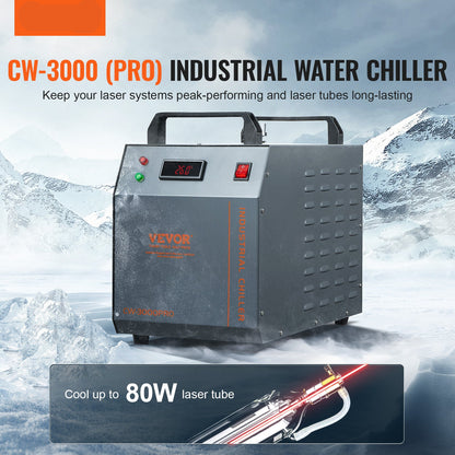 Waterkoeler – Waterkoelsysteem – Waterdispenser – Industriële Koeler – Laserkoeler – 12L Watertank – 18L/min Flow Rate