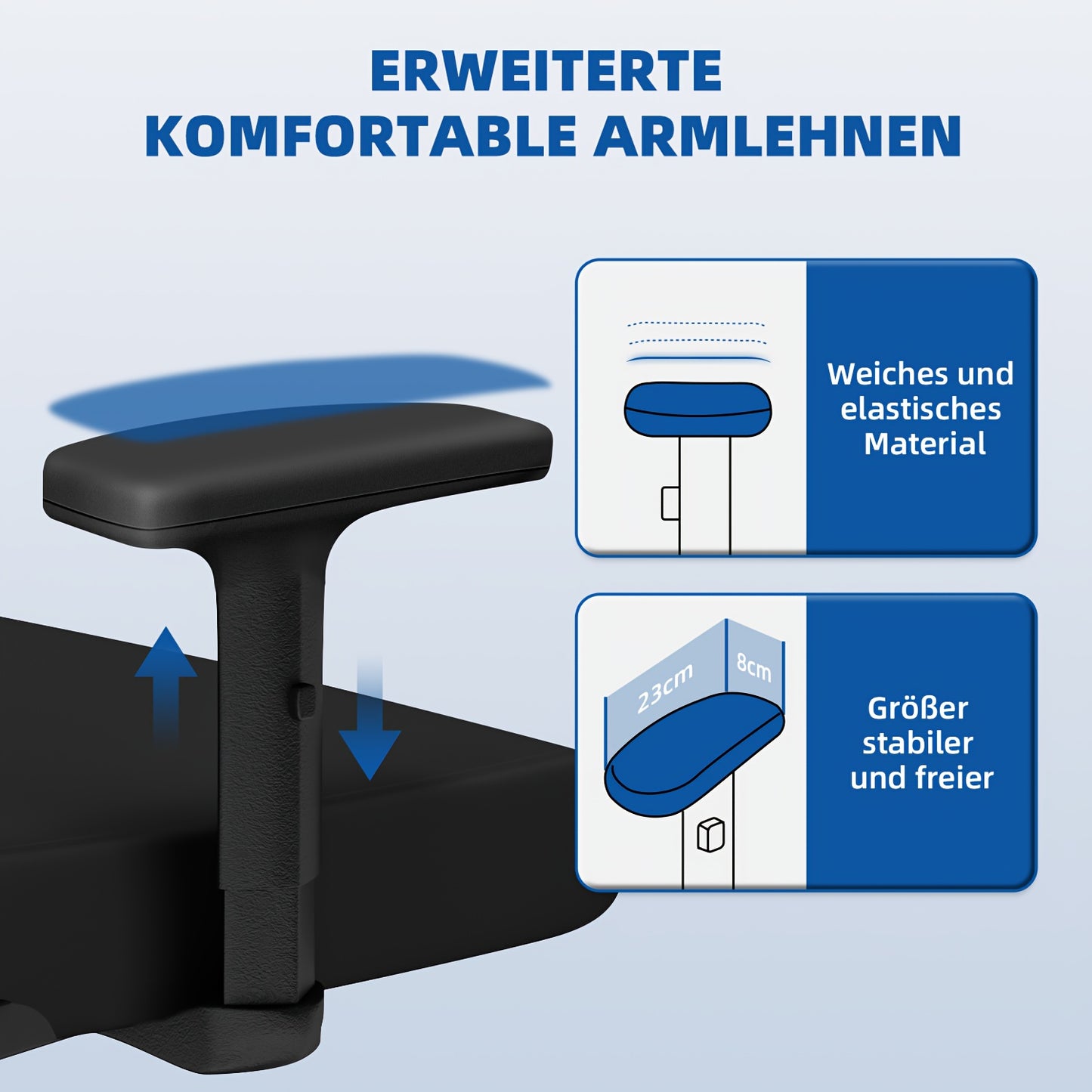 Bureaustoel – Ergonomische Stoel – Office Chair – Draaistoel – Bureaustoelen – Verstelbare Hoofdsteun – Lendensteun – 135° Kantelbaar – Geschikt Tot 180 Kg – Zwart