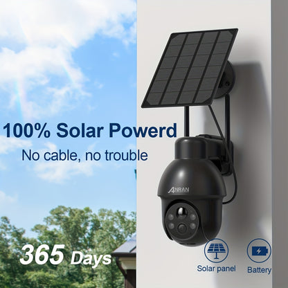 Beveiligingscamera – Camerabewaking – Buitencamera – Draadloze Camera – Smart Home Camera – 3MP Full HD – Zonne-energie Met Tweeweg Audio