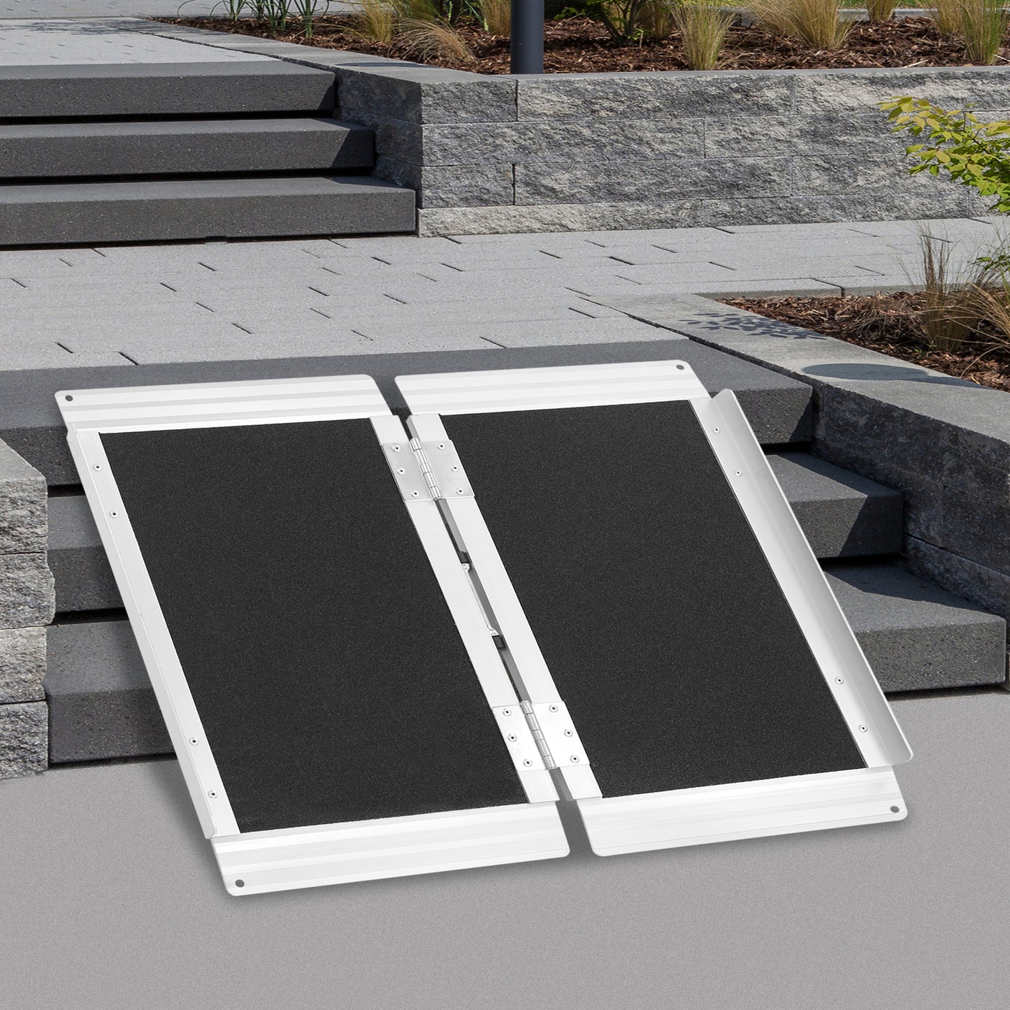 60.96cm Foldable Ramp | Aluminum Alloy, Foldable Ramps for and Walkers, Brand: NaMaSyo
