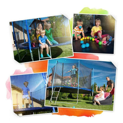 Tuintrampoline – Kindertrampoline – Springmat – Veiligheidsnet – Ladder – Ø 374 cm – Maximale Belastbaarheid 150 kg