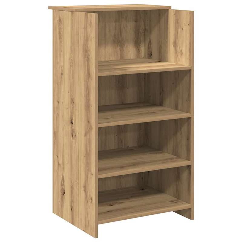 Receptiebalie – Balie – Ontvangstbalie – Baliesysteem – Balie Meubel – Massief Eikenhout – Ruim Werkblad 155x50 cm
