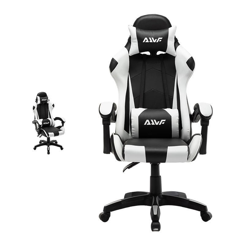 Gamingstoel – Gamestoel – Gaming Chair – Bureaustoel – Game Stoel – Ergonomisch Design – Kunstleer Bekleding – Verstelbare Rugleuning – 360° Draaibaar – Wit