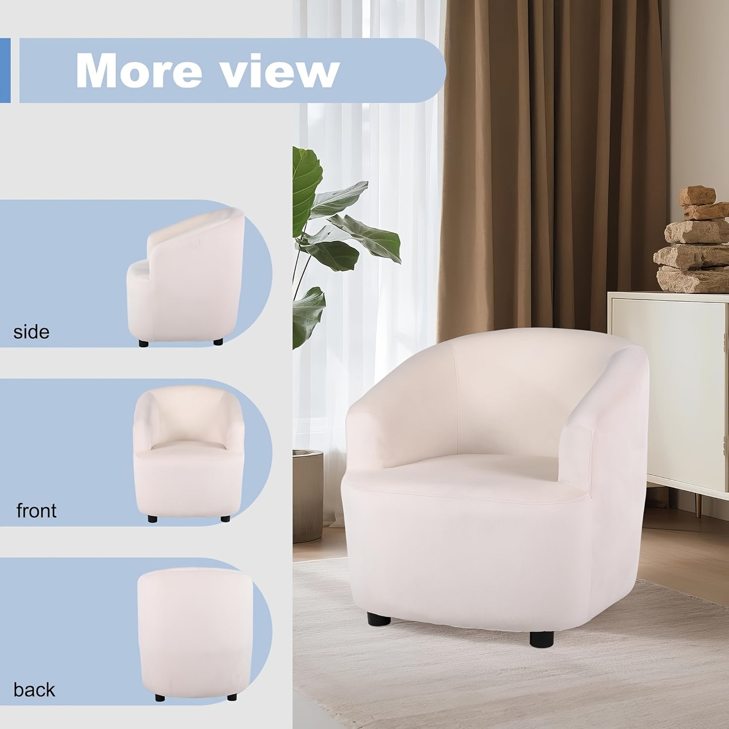 Velvetbank – Eenpersoonsbank – Zitbank – Fauteuil – Bankje – Beige Kleur – Zachte Fluwelen Bekleding – Stevig Metalen Frame