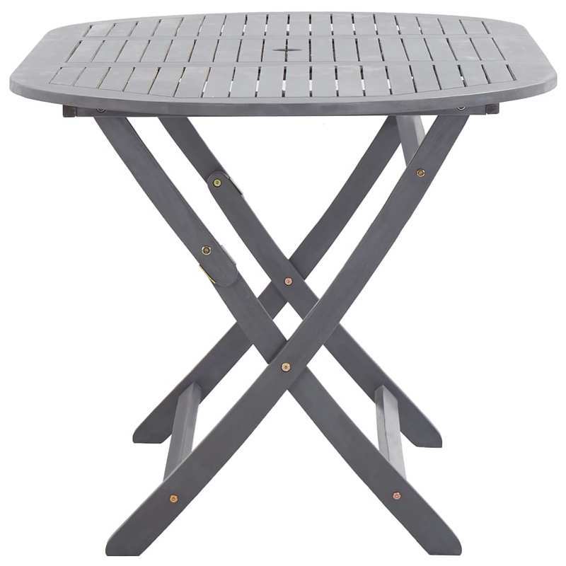 Tuintafel Inklapbaar – Opvouwbare Tuinset – Buitentafel – Picknicktafel – Campingtafel – Stevig Acaciahout – 160x85x75 cm