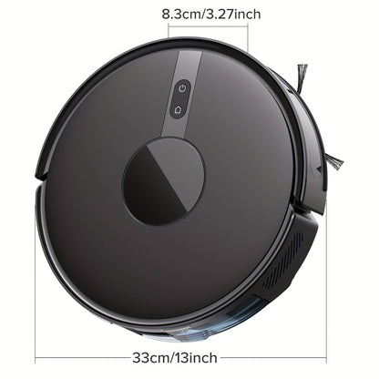 Lubluelu B40 3-in-1 Robot Vacuum and Mop with Mop System, 6500Pa Suction, Ultra-Slim, Low Noise (62dB), Mapping & App, Compatible for Carpet/Hard Floors & Pet Hair, & Avoidance,