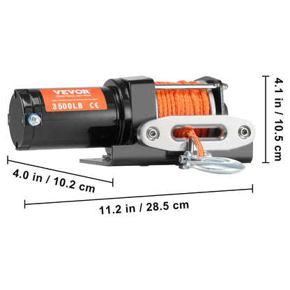 Elektrische Lier – Offroad Lier – ATV Lier – UTV Lier – Elektrische Blokkeerlier – 1587 kg Trekkracht – Waterdichte Bedrade Afstandsbediening