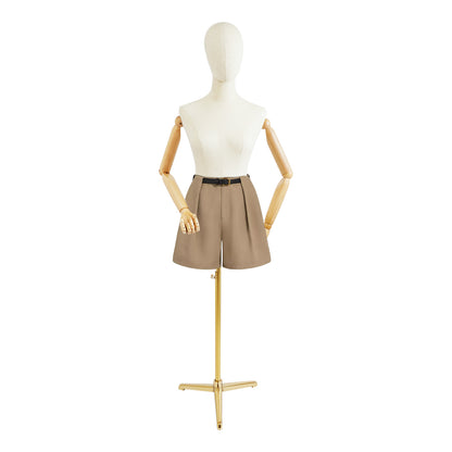 Premium Material Adjustable Design Female Mannequin | Double Hole Design, Good Flexibility, Stable Base, Assemble with Ease, Mixed Color, Brand: NaMaSyo