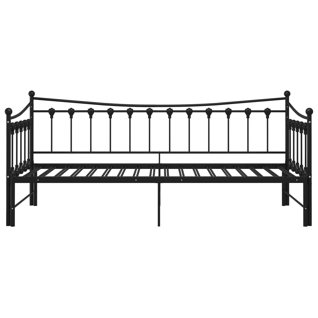 Bedbank – Slaapbank – Sofa Bed – Logeerbed – Uittrekbare Bank – Metalen Frame – 90x200 cm – Ruimtebesparend Design