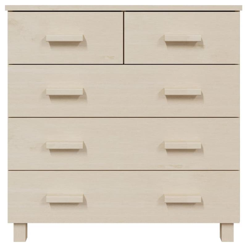 Sideboard HAMAR 79x40x80cm solid pine wood honey brown
