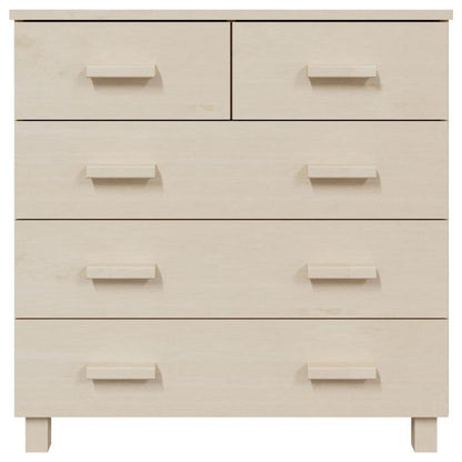 Sideboard HAMAR 79x40x80cm solid pine wood honey brown
