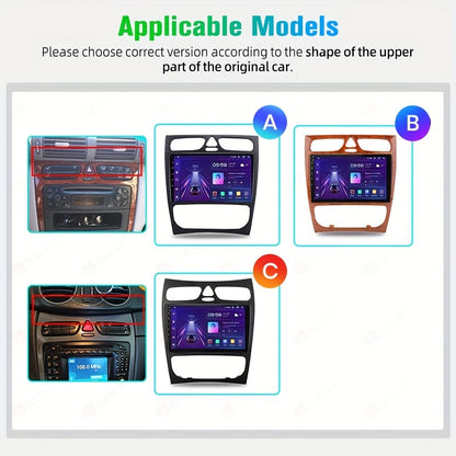 Autoradio – Multimedia Speler – 2-DIN Radio – Android Auto – CarPlay – 9 Inch Touchscreen – 4GB RAM, 64GB Opslag – Draadloze Connectiviteit, GPS Navigatie