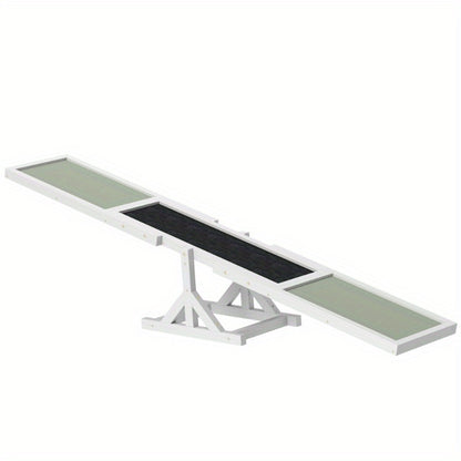 Hondenbalans Trainer – Honden Agility Speelgoed – Hondentrainingshulpmiddel – Balansbord – Dog Teeter – Stalen Constructie – Anti-Slip Basis – Compact 180x30x30 cm – Geschikt Voor Kleine En Middelgrote Honden Tot 30 kg