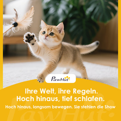 Krabpaal voor Katten – Krabboom – Kattenpaal – Kattenmeubel – Krabtoren – 4 Niveaus met Wasbaar Bed – 3 Slaapholletjes – Grijs – 96 cm – Voor Meerdere Katten