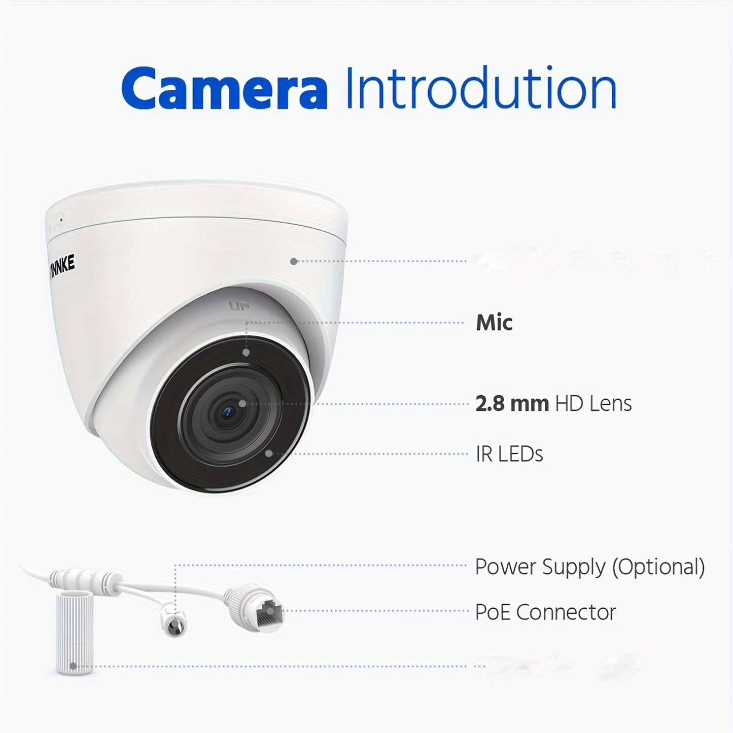IP Beveiligingscamera – Bewakingscamera – Camerabeveiliging – Beveiligingssysteem – Turret Camera – 3K Ultra HD Resolutie – Kleurennachtzicht Tot 30 Meter