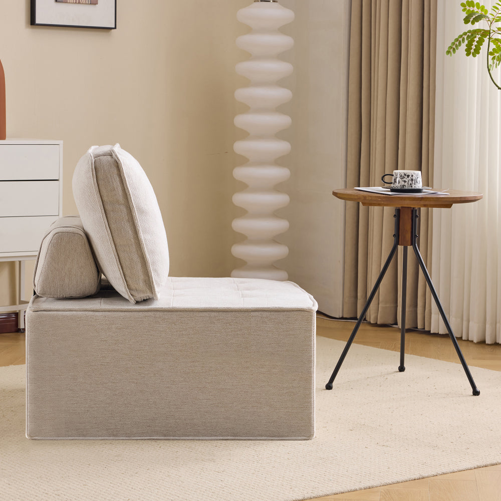 Zitzak – Fauteuil – Loungestoel – Sessel – Loungefauteuil – Grijs – Ruimtebesparend Design – Gemakkelijk Schoon Te Maken
