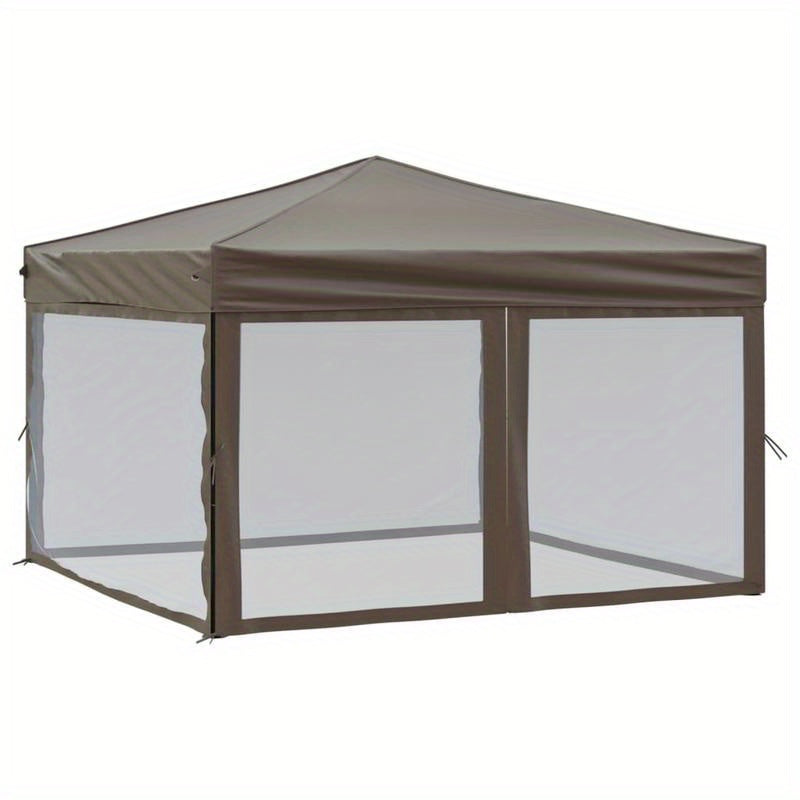 Tuinpaviljoen – Tuinkamer – Buitentent – Partytent – Overkapping – 3x3 Meter – Weerbestendig Stalen Frame – UV-werend Taupe Dak