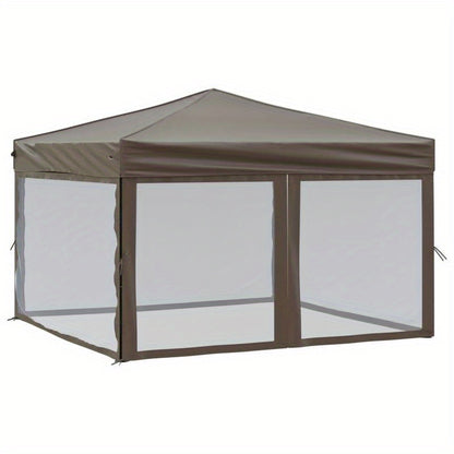 Tuinpaviljoen – Tuinkamer – Buitentent – Partytent – Overkapping – 3x3 Meter – Weerbestendig Stalen Frame – UV-werend Taupe Dak