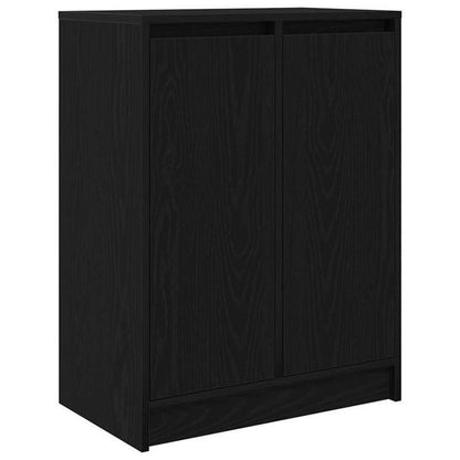 Sideboard 57x34x76cm chipboard black oak-colored Practical and removable