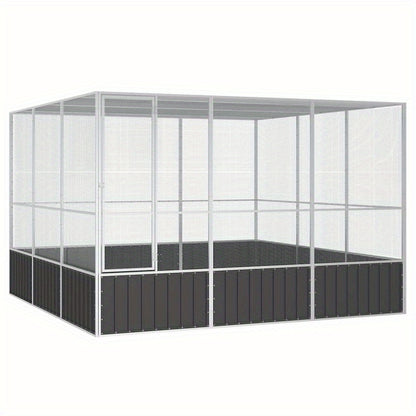 Vogelkooi – Vogelvolière – Vogelverblijf – Vogelhuis – Vogelkast – Gegalvaniseerd Staal – Weerbestendig – Ruim 302,5x324,5x211,1 cm