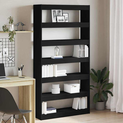 Boekenplank – Wandrek – Wandplank – Boekenrek – Opbergplank – Zes Planken – Hoogwaardig Hout – Matte Zwarte Afwerking