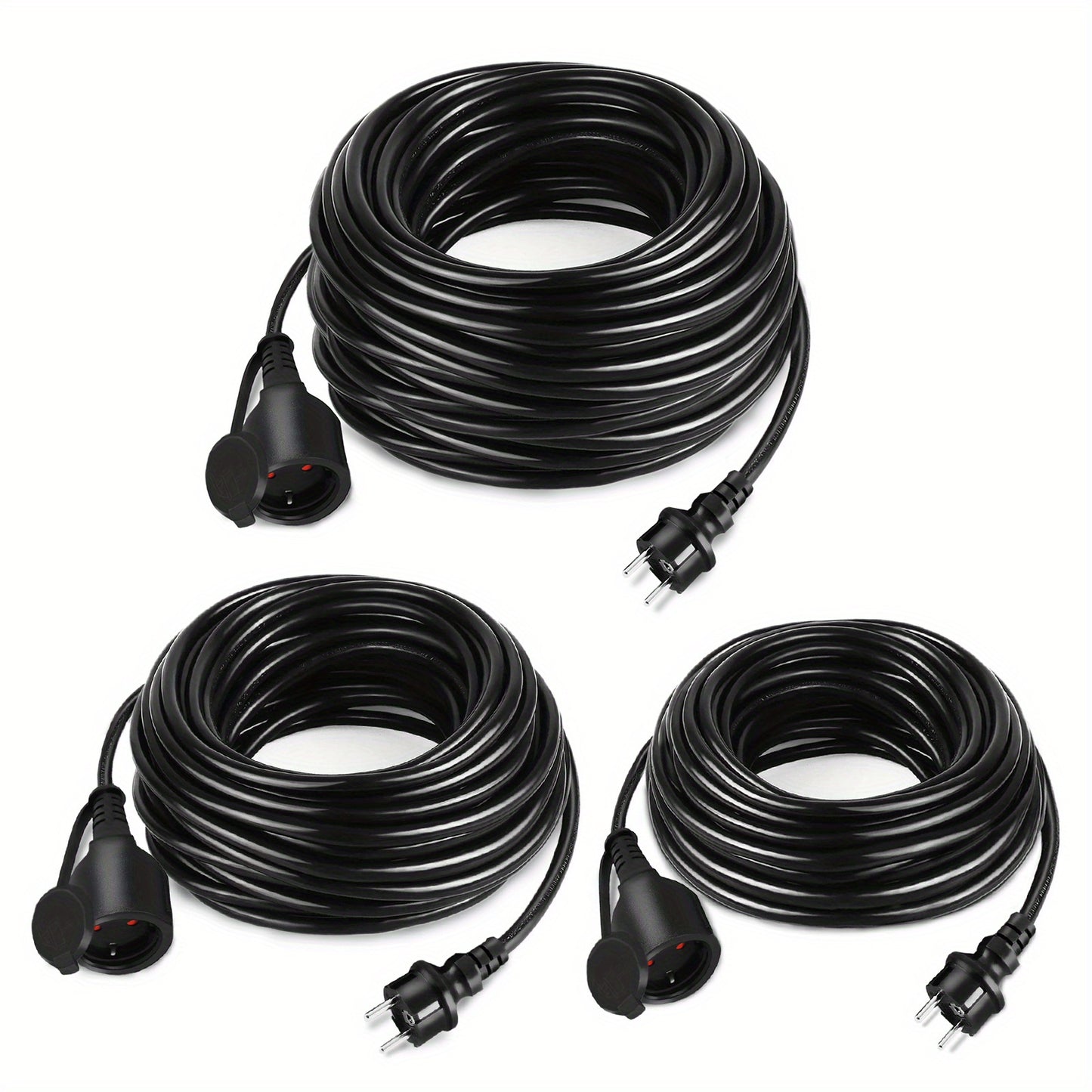 Verlengsnoer – Verlengkabel – Verlengsnoer Eurostekker – Stroomkabel – Kabel verlengstuk – 30 meter – Hoogwaardige PVC kwaliteit