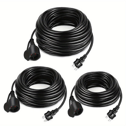 Verlengsnoer – Verlengkabel – Verlengsnoer Eurostekker – Stroomkabel – Kabel verlengstuk – 30 meter – Hoogwaardige PVC kwaliteit