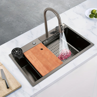 Stainless Steel Sink, For Manual Washing And Cleaning Of Food, Fruits, And Vegetables, For Kitchens Homes, Bathrooms, Farms, Backyards, Garages, Laundries