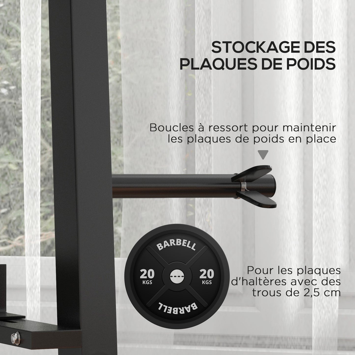 Halterschijfhouder – Dumbbell Stand – Halterrek – Gewichtenschijfhouder – Schijvenrek – Robuust Carbon Stalen Frame – Max. Draagvermogen 200 kg