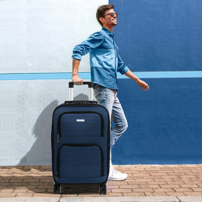 Kofferset – Reiskoffers – Trolley – Spinner Koffers – Bagageset Zwart – TSA Cijferslot – 20% Uitbreidbaar – 360° Zwenkwielen – Verstelbare Trekstang – Oxford Polyester Hardcase