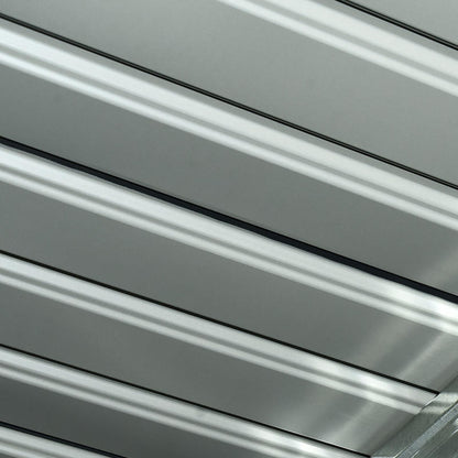 Tuinhuisje – Opbergschuur – Berging – Tuinschuur – Buitenopslag – Metalen Schuur – Schuifdeur – Ventilatieraam – 280x130x172 cm – Stevig Metalen Materiaal