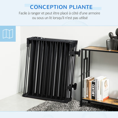 Hondenren – Puppyren – Veiligheidsbarrière – Dierenren – Hondenhek – Opvouwbaar – Verstelbaar – Met Deur – 482,5 x 76 cm – Geen Boren Nodig