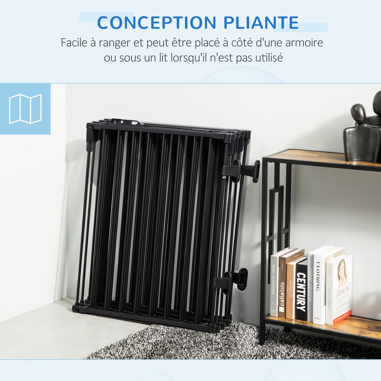 Hondhekje – Veiligheidshekje – Traphekje – Dierenhek – Speelhek – 8 Panelen Inklapbaar – Stalen Behuizing