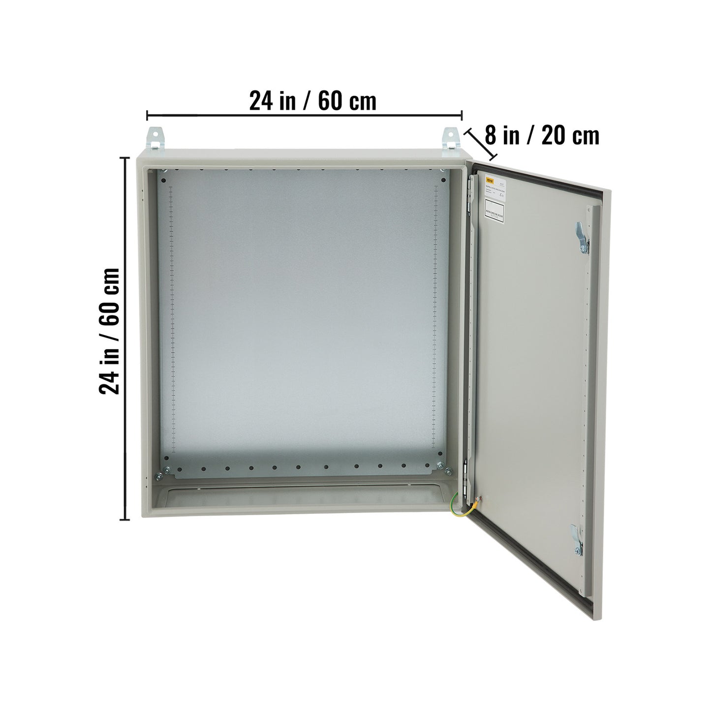 Elektrakast – Elektrische Behuizing – Stalen Kast – Groepenkast – Buitenbehuizing – IP65 Waterdicht – Koudgewalst Koolstofstaal 61x61x20 cm